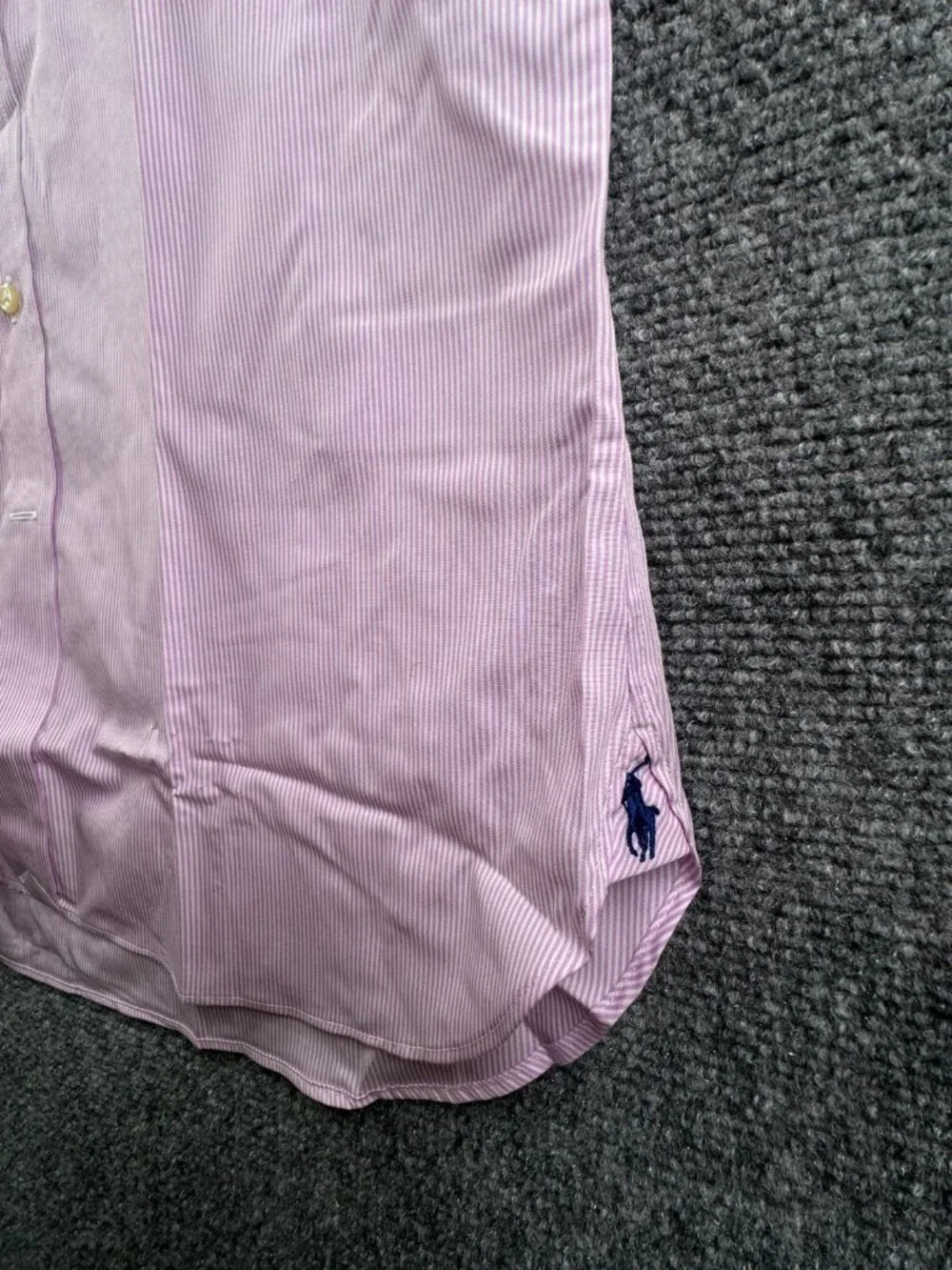NWT Polo Ralph Lauren Pink Striped Classic Fit Easy Care Cotton Stretch 15 32/33